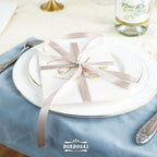 Double Faced Satin Ribbon, Polyester Ribbon for Wedding Gift Wrapping, Dusty Blue 1/2 In x 50 Yd