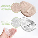 4 Pack Gel Ball of Foot Cushions, Anti Slip Metatarsal Pads for High Heels Pain Relief, Camel