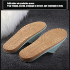 Black Leather Open Toe Slippers, Non Slip Indoor House Sandals for Men Women, EUR35-36
