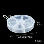 Pill box | Pill box | Medicine box | Tablet dispenser | Pill box | 7 days | Blue