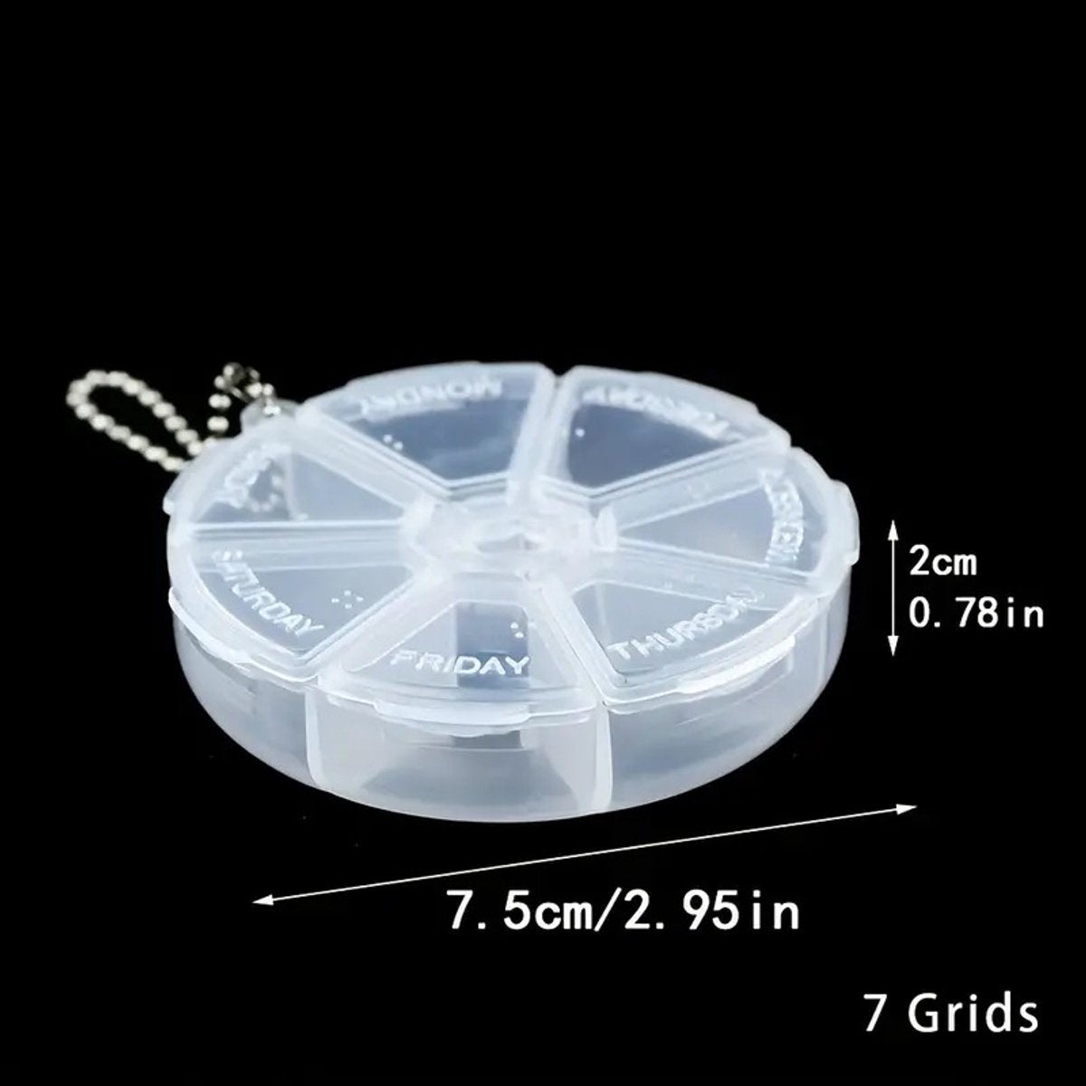 Pill box | Pill box | Medicine box | Tablet dispenser | Pill box | 7 days | Blue