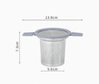 Tea infuser strainers - Stainless steel loose tea strainer with heat-resistant double handles - Extra fine mesh ball strainers - Diffuser holder filter for mugs