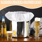 3 pieces - Filter bags - Brew filter bags - Brew bags - Filter Mesh Bags - Strainer cloth - Drawstring filter bags - Fine mesh sieve bags - Reusable - Fine mesh filter wine bag - Beer press - With fine mesh sieve and drawstring closure - 46*40 cm