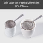 Matcha filter - 2 pieces - Tea filter - Stainless steel filter - Kitchen filter - Mini filter - Flour sieve - Baking sieve