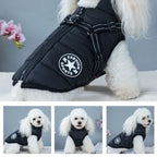 Green Waterproof Winter Dog Jacket with Built-in Harness, Windproof Warm Coat with Reflective Strips and Elastic Belly Band, Size XL for Large Dogs