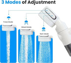 Portable Camping Shower with USB Rechargeable Electric Pump, Digital Display, Multiple Spray Modes, Outdoor Shower Kit