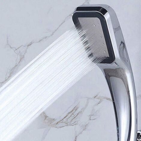 High Pressure Shower Head, 300-Hole Powerful Pressurized Spray, Water-Saving Single Shower for Bathroom, Chrome Finish