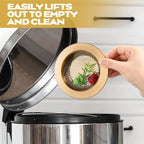 Kitchen Sink Strainer 2 Pack, Stainless Steel Drain Basket Cover Food and Hair Catcher for Kitchen Sink, Champagne Bronze, 4.4 Inch