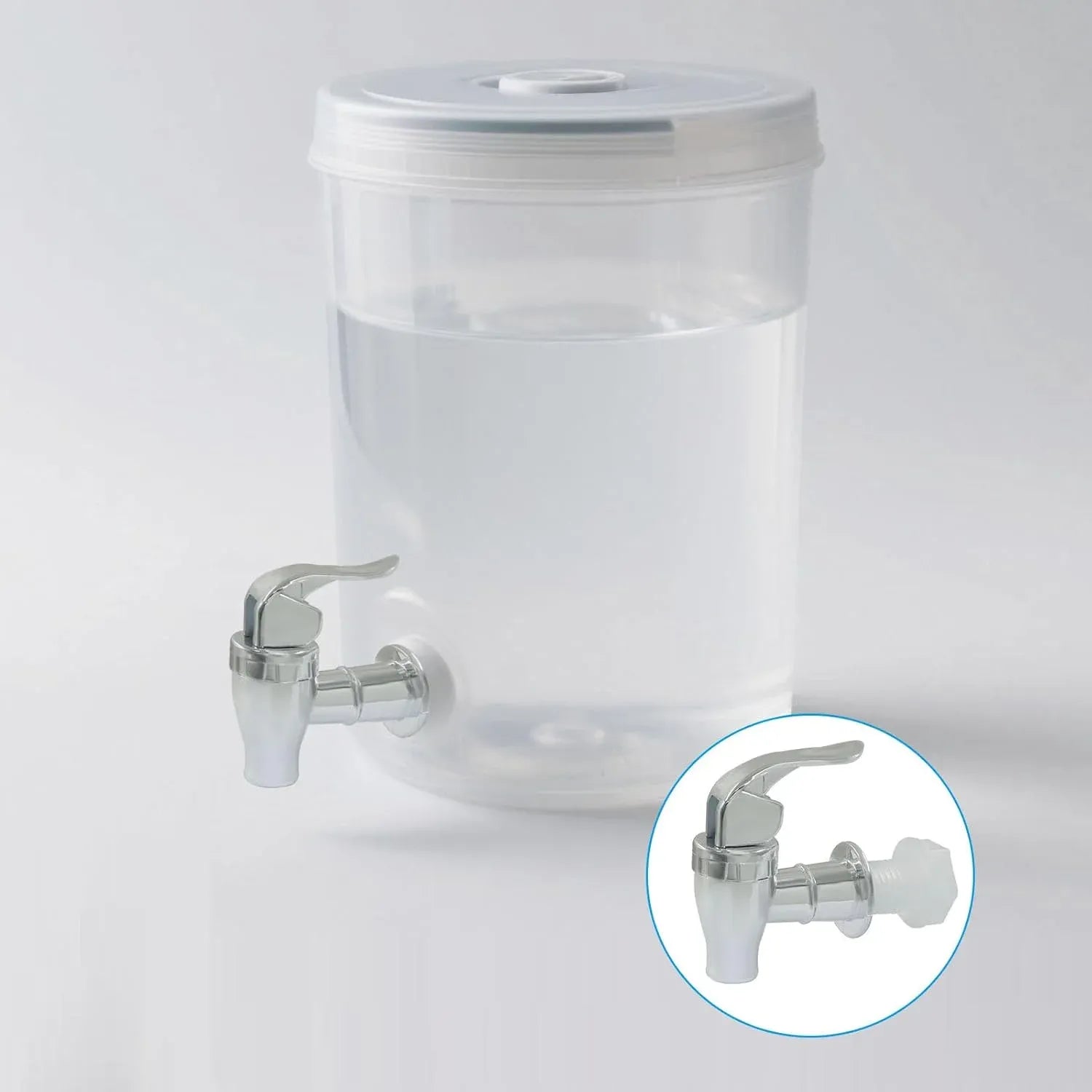 2 Pack Universal Plastic Beverage Dispenser Spigot Replacement, Leak Proof Faucet for Water Coolers, Party Jugs and Home Brewing