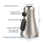 Pull Down Kitchen Faucet Spray Head Replacement, 3 Spray Modes, G1/2 Sink Aerator for Kitchen Sink, Brushed Nickel