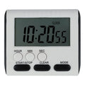 Digital Kitchen Timer with Big LCD Digits, Loud Alarm and Memory Function, Magnetic Backing for Cooking, White