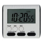 Digital Kitchen Timer with Big LCD Digits, Loud Alarm and Memory Function, Magnetic Backing for Cooking, White