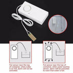 Smart Water Leak Sensor Alarm, 130 dB Leakage Detector Alert System for Home Kitchen Bathroom, White, Daily Comfort Use