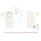 Smart Water Leak Sensor Alarm, 130 dB Leakage Detector Alert System for Home Kitchen Bathroom, White, Daily Comfort Use