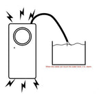 Smart Water Leak Sensor Alarm, 130 dB Leakage Detector Alert System for Home Kitchen Bathroom, White, Daily Comfort Use