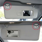 High Performance 2x Sun Visor Clip Hook Mount Holder compatible with Audi A1 A3 A4 A5 Q3 Q5 B6 B7 B8, Made of Plastic