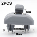 High Performance 2x Sun Visor Clip Hook Mount Holder compatible with Audi A1 A3 A4 A5 Q3 Q5 B6 B7 B8, Made of Plastic