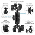 Motorcycle Bicycle Double Clamp Mount For Insta360 One X2 X3 X4 GoPro 12 11 10 SJCAM Selfie Stick Monopod Mount Handlebar Stand Type E