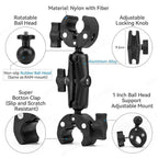 Motorcycle Bicycle Double Clamp Mount For Insta360 One X2 X3 X4 GoPro 12 11 10 SJCAM Selfie Stick Monopod Mount Handlebar Stand Type E
