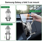 Replacement Gravity Biltelefonhållare Kompatibel med Samsung Galaxy Z Fold 4/z Fold 3, Car Air Vent Clip Mount Smart Phone Stand Silver