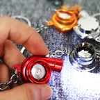 Long Lasting Premium Electric Mini Turbo Turbo Keychain Spinning Turbine Key Multicolor one size, Made of Metal