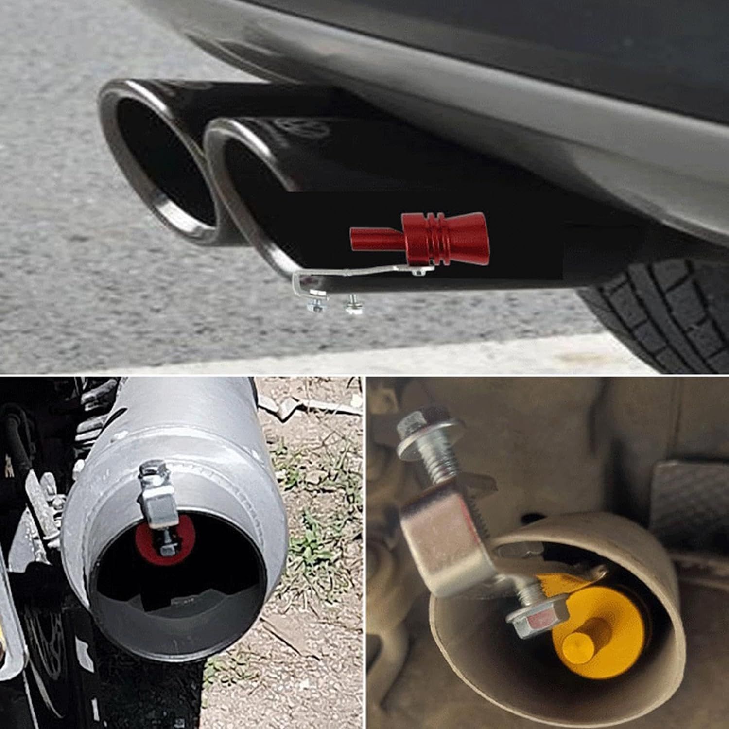 Lightweight Turbo Exhaust Whistle, Tailpipe Sound Amplifier for Cars XL, Aluminum Alloy material, exhaust sound control