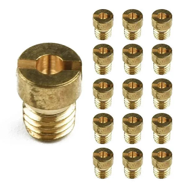 25 pcs Main Jets 55-115 M5 Compatible with Dellorto PHBG 21 19.5 19 SHA 13 14 15 16 19 20 SHBC 19 5mm Carburetor Main Jet Set Parts