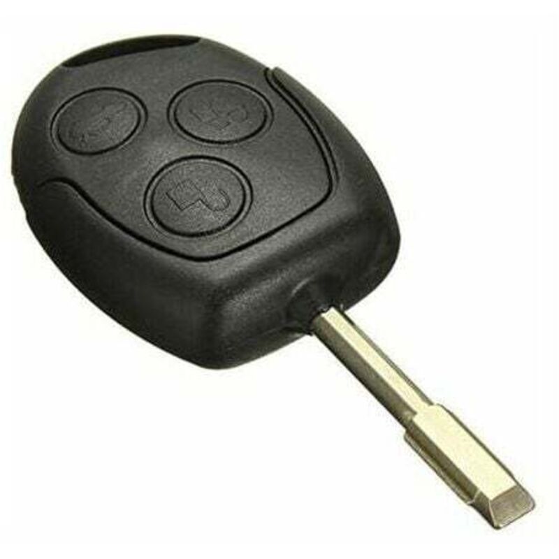 1 pc 3 Buttons 433MHz FOB Remote Key for Ford/Mondeo/Fiesta/Focus/Ka Transit, ABS + PC material, automotive replacement use, Black Color
