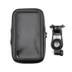 Universal Waterproof Mobile Phone Holder Bicycle Bike Bag Mobile 5 inch, dashboard mounting, stable phone or GPS support, Black Color