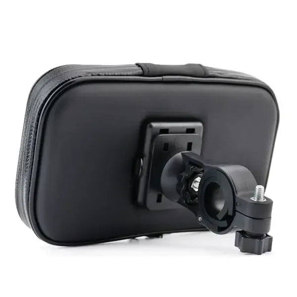 Universal Waterproof Mobile Phone Holder Bicycle Bike Bag Mobile 5 inch, dashboard mounting, stable phone or GPS support, Black Color