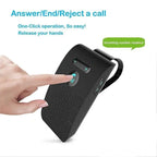 Bluetooth Handsfree Car Kit 5.0 Sun Visor Clip Wireless Audio Receiver Speakerphone Loud Speaker Music Player Dual Microphone black, Black Color