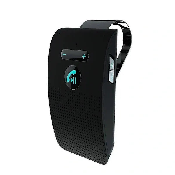 Bluetooth Handsfree Car Kit 5.0 Sun Visor Clip Wireless Audio Receiver Speakerphone Loud Speaker Music Player Dual Microphone black, Black Color