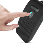 Bluetooth Handsfree Car Kit 5.0 Sun Visor Clip Wireless Audio Receiver Speakerphone Loud Speaker Music Player Dual Microphone black, Black Color