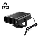 500W Electric Car Heater DC 12V Heater Fan Dehumidifier Defroster D, ABS material, automotive replacement use, Black/White Color Options
