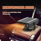500W Electric Car Heater DC 12V Heater Fan Dehumidifier Defroster D, ABS material, automotive replacement use, Black/White Color Options