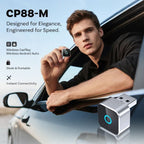 Ottocast Mini Cube Wireless CarPlay Adapter Android Auto Car Connection Box CP88-M, Aluminum Alloy material, wireless audio upgrade