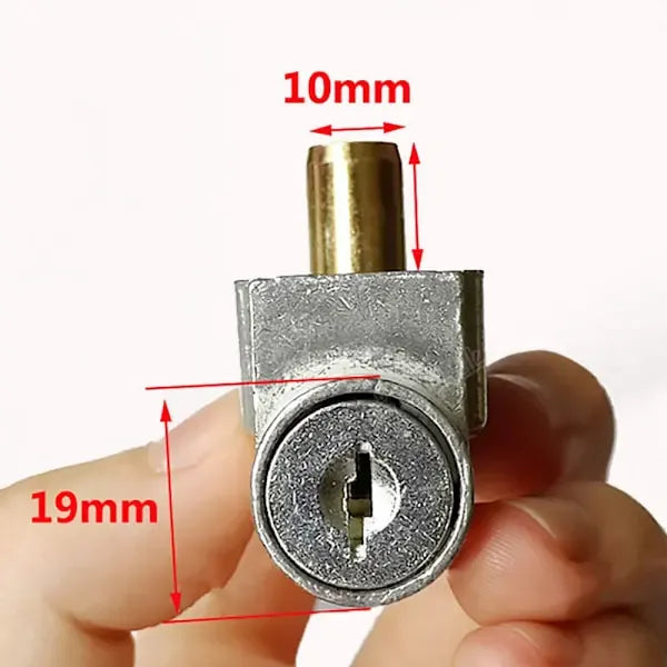Battery Lock Cover with 2 Keys E-bike Power Switch, Rubber + Metal material, automotive replacement use, Black/Silver Color Options