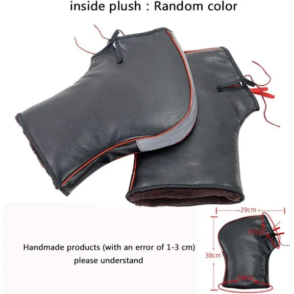 Motorcycle Handlebar Mittens Windproof Mittens Hand Warmers Waterproof Warm Motorcycle Handlebar Hand Protection Muffs Hand, Gray, Grey Color