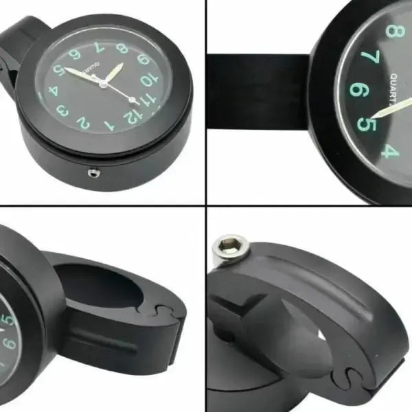 Waterproof Handlebar Mounted Watch Universal Motorcycle Bike Handlebar, Rubber material, dashboard mounting, stable phone or GPS support