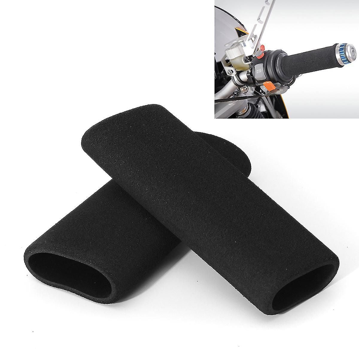 2-pack motorcycle vibration-damping handle protectors Inner diameter: 31mm (range of use: 3.17-3.68 cm) Comfort foam non-slip for all handles