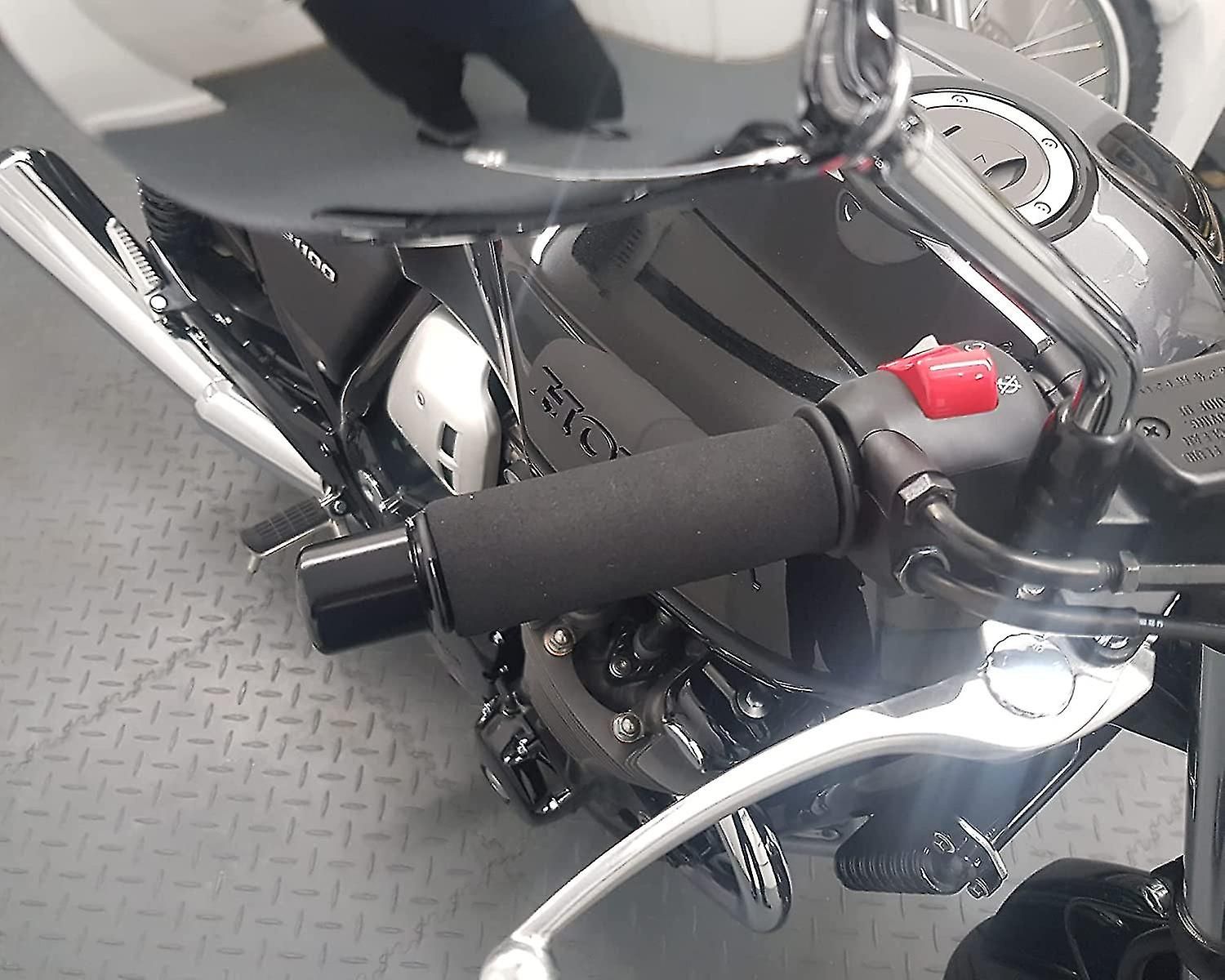 2-pack motorcycle vibration-damping handle protectors Inner diameter: 31mm (range of use: 3.17-3.68 cm) Comfort foam non-slip for all handles