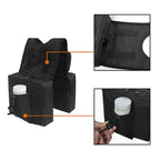 Atv Utv Motorcycle Atv Tank Saddle Bag With Waterproof Phone Storeage Bag Storage Pack Luggage Bag, dashboard mounting, Black Color