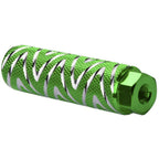 4 pcs Aluminum Alloy Bike Pegs Bmx Pedals Fit 3/8 Inch Axles Bicycle Back Pedals, automotive replacement use, Green Color