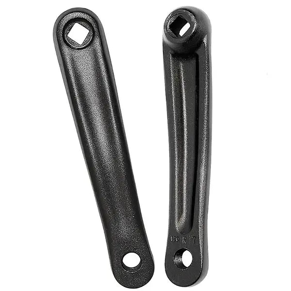 Bicycle Crank Arm(one Pair/left/right) Bicycle Replacement Hand Crank Arm For Bike Replacement Acce, Aluminum Alloy material, Black Color