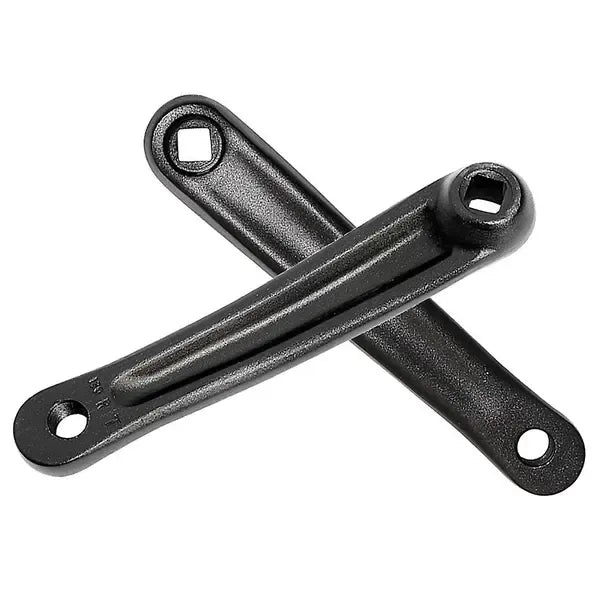 Bicycle Crank Arm(one Pair/left/right) Bicycle Replacement Hand Crank Arm For Bike Replacement Acce, Aluminum Alloy material, Black Color