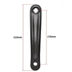 Bicycle Crank Arm(one Pair/left/right) Bicycle Replacement Hand Crank Arm For Bike Replacement Acce, Aluminum Alloy material, Black Color