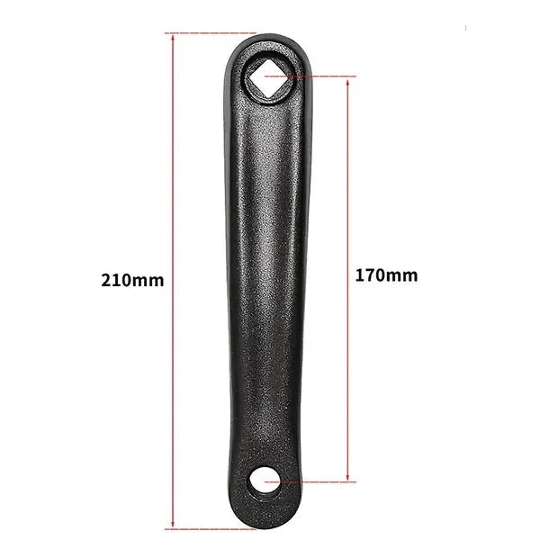 Bicycle Crank Arm(one Pair/left/right) Bicycle Replacement Hand Crank Arm For Bike Replacement Acce, Aluminum Alloy material, Black Color