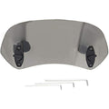 Motorcycle Windshield Adjustable Clip On Windscreen Wind Deflector Windshield Accessories for Motorcycle Tawny, Rubber material