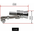 Universal Car Turbo Whistle Simulator, Aluminum Exhaust Whistle, Compatible with 56-85mm Pipe Diameter, Aluminum Alloy material