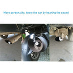 Universal Car Turbo Whistle Simulator, Aluminum Exhaust Whistle, Compatible with 56-85mm Pipe Diameter, Aluminum Alloy material